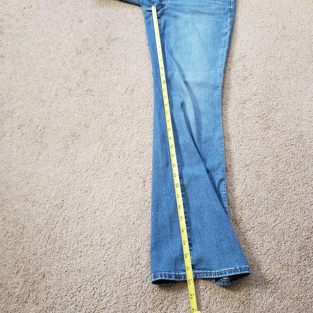 American Eagle Kick Boot Jeans Next Level Stretch Med Wash Flare Size 10 Reg Y2k - Picture 7 of 11